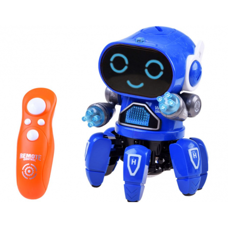 0505 Tančící robot na dálkové ovládání Modrá