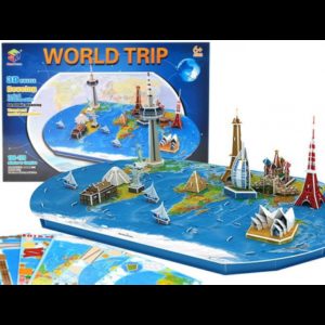 1581 DR 3D puzzle - World trip - 136 prvků