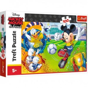 16353 TREFL Puzzle Mickey Mouse & Friends - football - 100 dílků