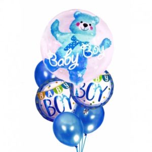 5949 DR Narodeninové balóny pre malé deti - 6ks Modrá