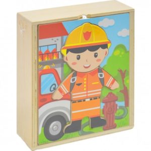 834982 Dřevěné puzzle - hasič