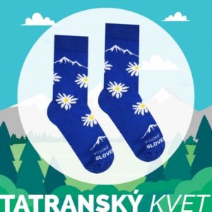 HESTY Veselé ponožky HESTY Vysoké Tatry - Tatranský květ 43-46