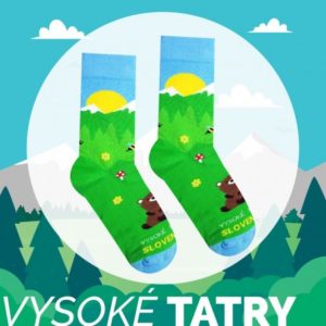 HESTY Veselé ponožky Hestia Vysoké Tatry - Medvěd 43-46