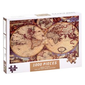 ZA3963 DR Puzzle starodávná MAPA SVĚTA 1000 dílků