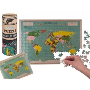 76-6084 DR Mapa světa - Puzzle v tubě 300 ks