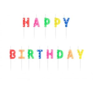SCS-13 Party Deco Svíčky na dort - Happy Birthday