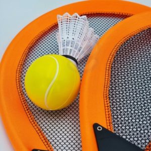 40895 Woopie set 2v1 - badminton a tenis Oranžová