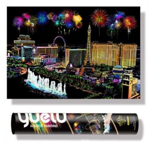 NO-1006269 Vyškrabávací obrázek v tubě - Las Vegas