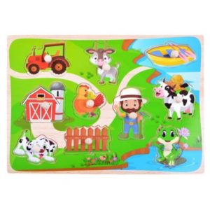 ZA3597 Dětské dřevěné puzzle - Farma