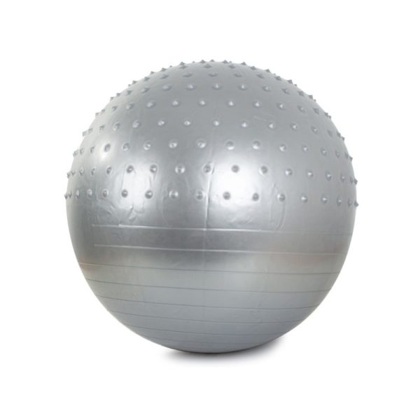 14284_S Gymnastický míč s pumpou 70 cm Šedá