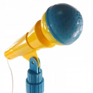 158N DR Svítící LED mikrofon s reproduktorem - Sing Star Modrá