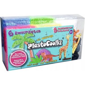 351764 DR Kreativní plastická hmota PlastoCoolki - 6 safari zvířátek