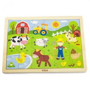 50197 Dřevěné puzzle - život na farmě 24ks