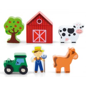 50812 Dětské dřevěné figurky - farma 6ks