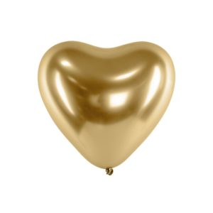 CHB2-019-10 Party Deco Chromované balóny - Glossy Hearts 27cm
