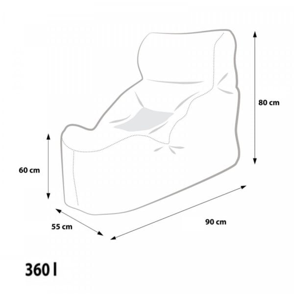 EF3006 Ecopuf Sedací vak ECOPUF - UNDO - plyš amore A38