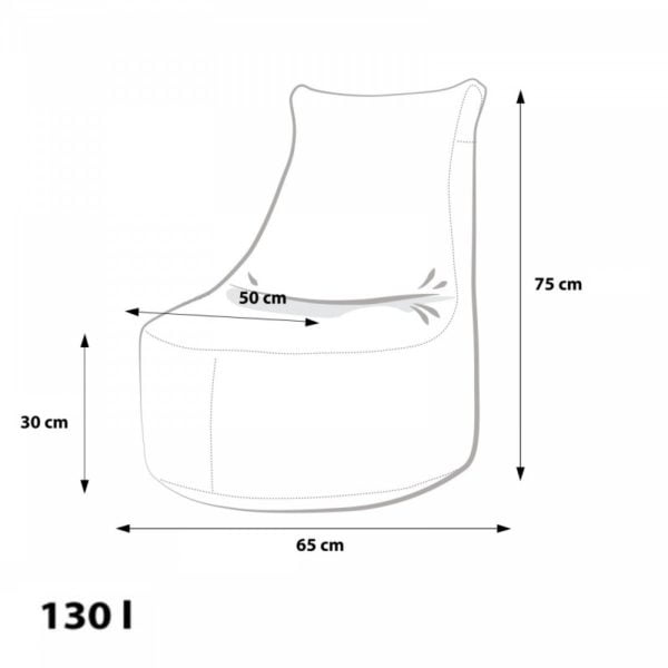 EF4016 Ecopuf Dětský MINI sedací vak Ecopuf - SEAT S modern polyester DG32/NC10