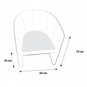 EF7023 Ecopuf Křeslo - Ecopuf - HOKER - PREMIUM hovězí kůže B2