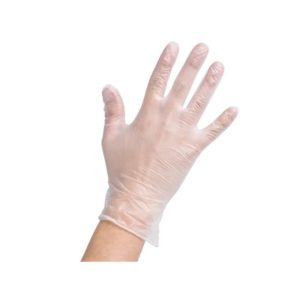 DR Vinylové rukavice nepudrované bílé - balení 100 ks L