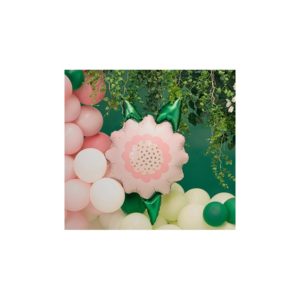 FB135 Party Deco Fóliový balón - Růžový květ - 70x62 cm