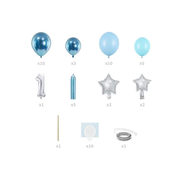 GBN7-1-001 Party Deco Kompletní balonová výzdoba - První ruček