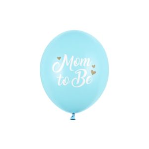 SB14P-311-001J-6 Party Deco Set balónků - "Mom to Be" - 30cm (6ks) Modrá
