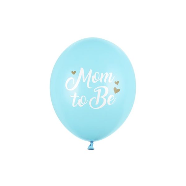 SB14P-311-001J-6 Party Deco Set balónků - "Mom to Be" - 30cm (6ks) Modrá