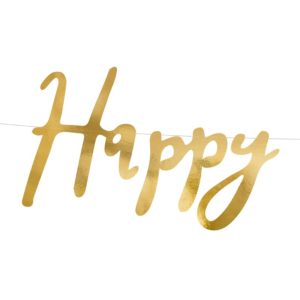 GRL75-019M Party Deco Girlanda - Baner - HAPPY BIRTHDAY
