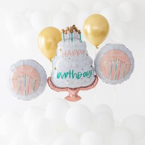 128145 GRABO Narozeninový set balonů - Birthday Cake