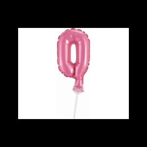 BC-5RO0 Godan Fóliový balón na hůlce - Růžové číslo - 13cm 0