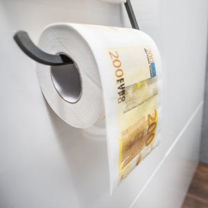Toaletní papír 200 eur