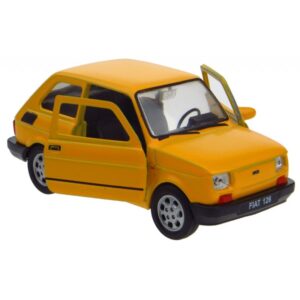 008805 Kovový model auta - Nex 1:34 - Fiat 126 Žlutá