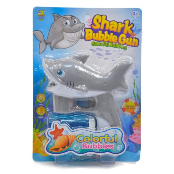 603609 DR Pistole na mýdlové bubliny - Shark Šedá