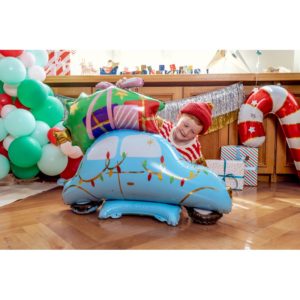 FB157 Party Deco Fóliový balón - Vánoční auto - 102x107 cm