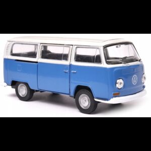 008805 Kovový model auta - Nex 1:34 - 1972 Volkswagen Bus T2 Modrá