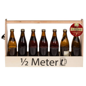 Dřevěný nosič na pivo (na 7 lahví)