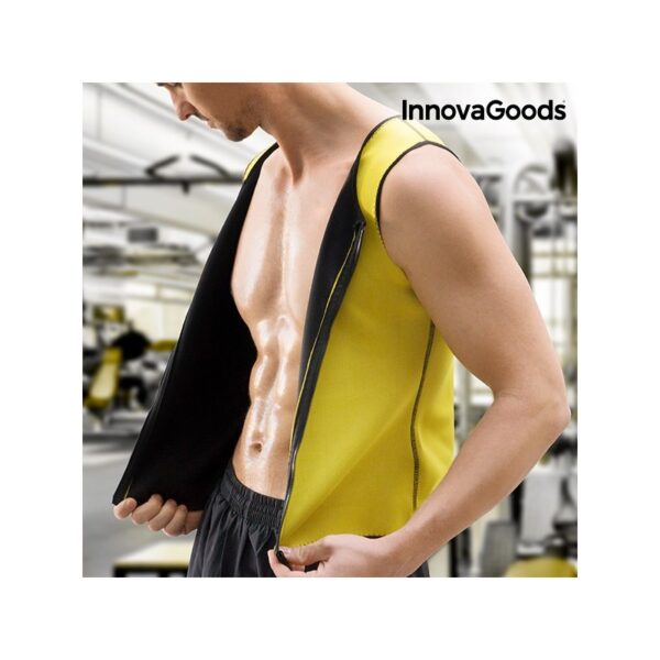 V0100881 InnovaGoods Pánská sportovní vesta se sauna efektem InnovaGoods Sports Fitness XL