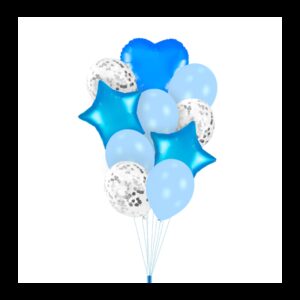 400670 DR Set balónov - Party mix Jola 10ks Modrá