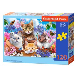 4802 Puzzle Castorland - Koťata v květináčcích 120 dílků