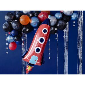 FB61 DR Fóliový balón - Raketa - červená