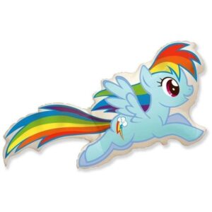 FX-901739 GRABO Fóliový balón - Rainbow Dash - 60 cm