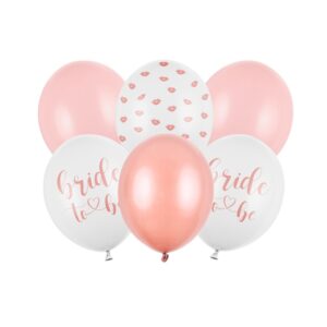 SB14P-328-000-6 Party Deco Set balónků - "Bride to Be" - růžová