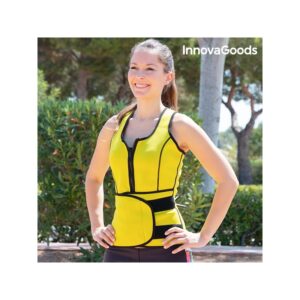 V0100875 InnovaGoods Dámská sportovní stahovací vesta se sauna efektem InnovaGoods Sport Fitness L