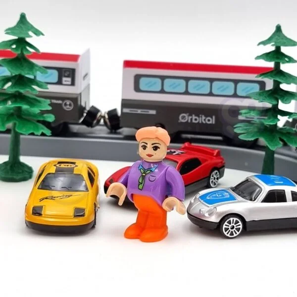 41519 Woopie WOOPIE Elektrická železniční trať s mostem a tunelem 80 dílů