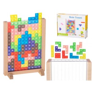 5315 Logický dřevěný hlavolam - Tetris 42 dílků