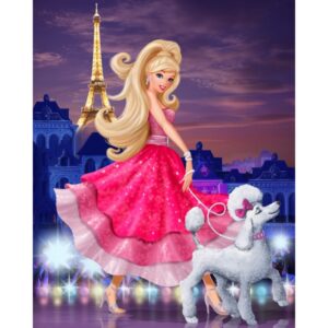 785558 NORIMPEX 5D Diamantová mozaika - Barbie v Paříži
