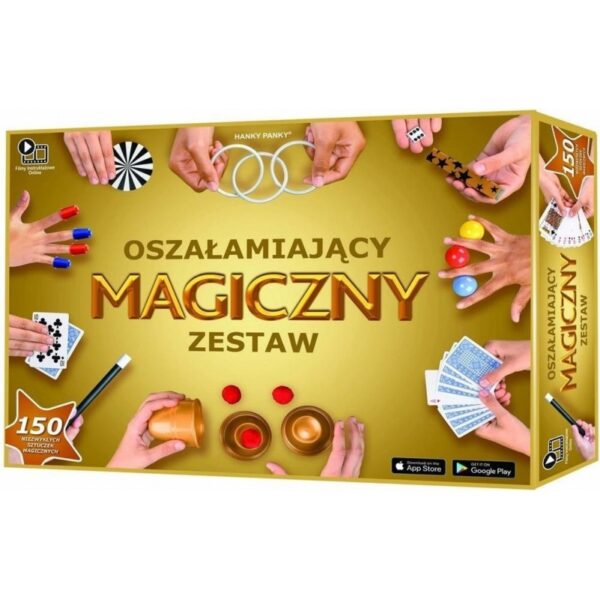 054729 Dětský kouzelnický set - Zlatá edice - 150 triků