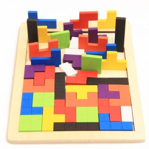 7620 DR Dřevěné inteligentní puzzle pro děti - 40 prvků