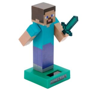 Solární figurka Minecraft Steve