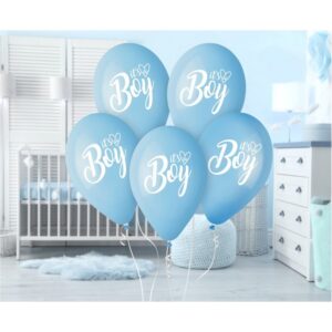 343137 Party Deco Set balónků - It's a Boy / It's a Girl - 33cm (5ks) Modrá